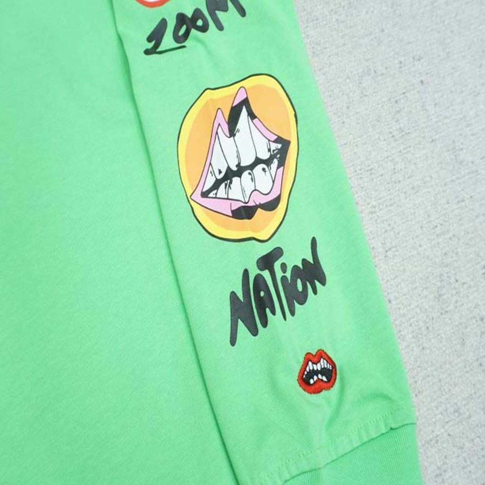 Chrome Hearts Yellow Letter Print Logo T-Shirt - Green Long Sleeve - Picture 13 of 13